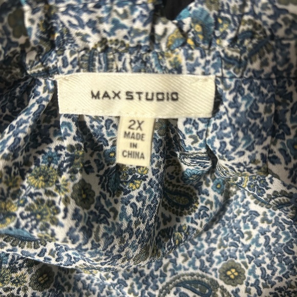 MAX STUDIO Cute Blouse Tunic 2X - Picture 3 of 3